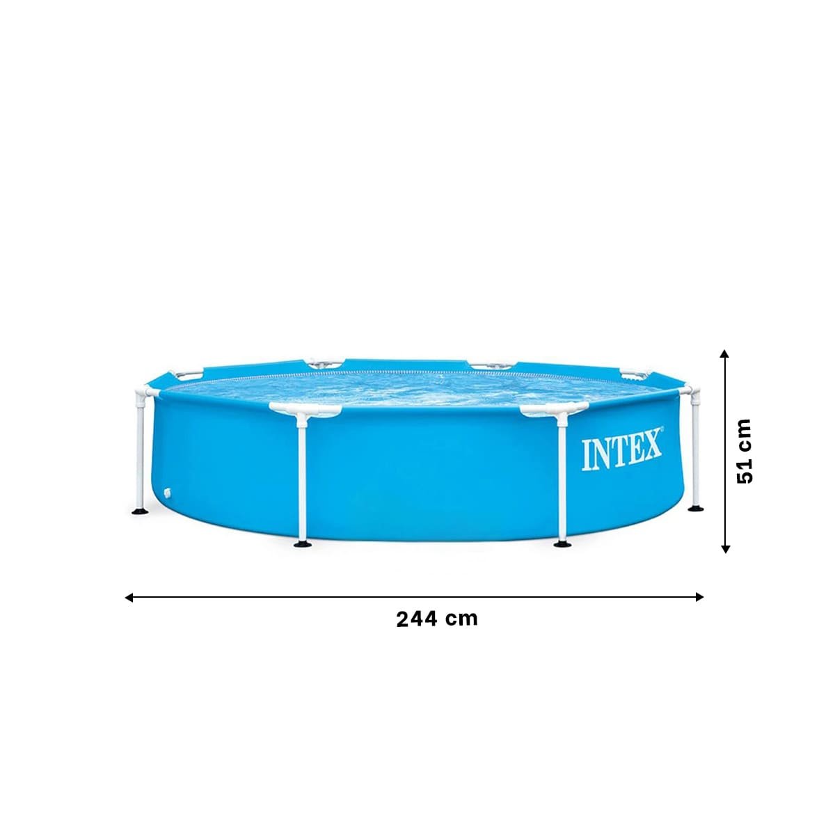 PACK2 PISCINA REDONDA PARA USO EN CASA 244 X 51 CM Y+PAPEL REGALO - 4