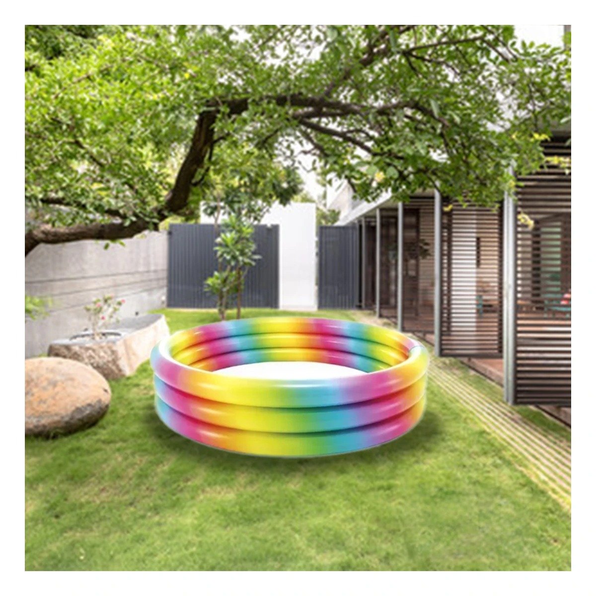 PACK2 ZONA ACUATICA DE COLORES 147 X 33 CM INFLABLE PARA DIVERSION Y+REGALO STICKER - 3