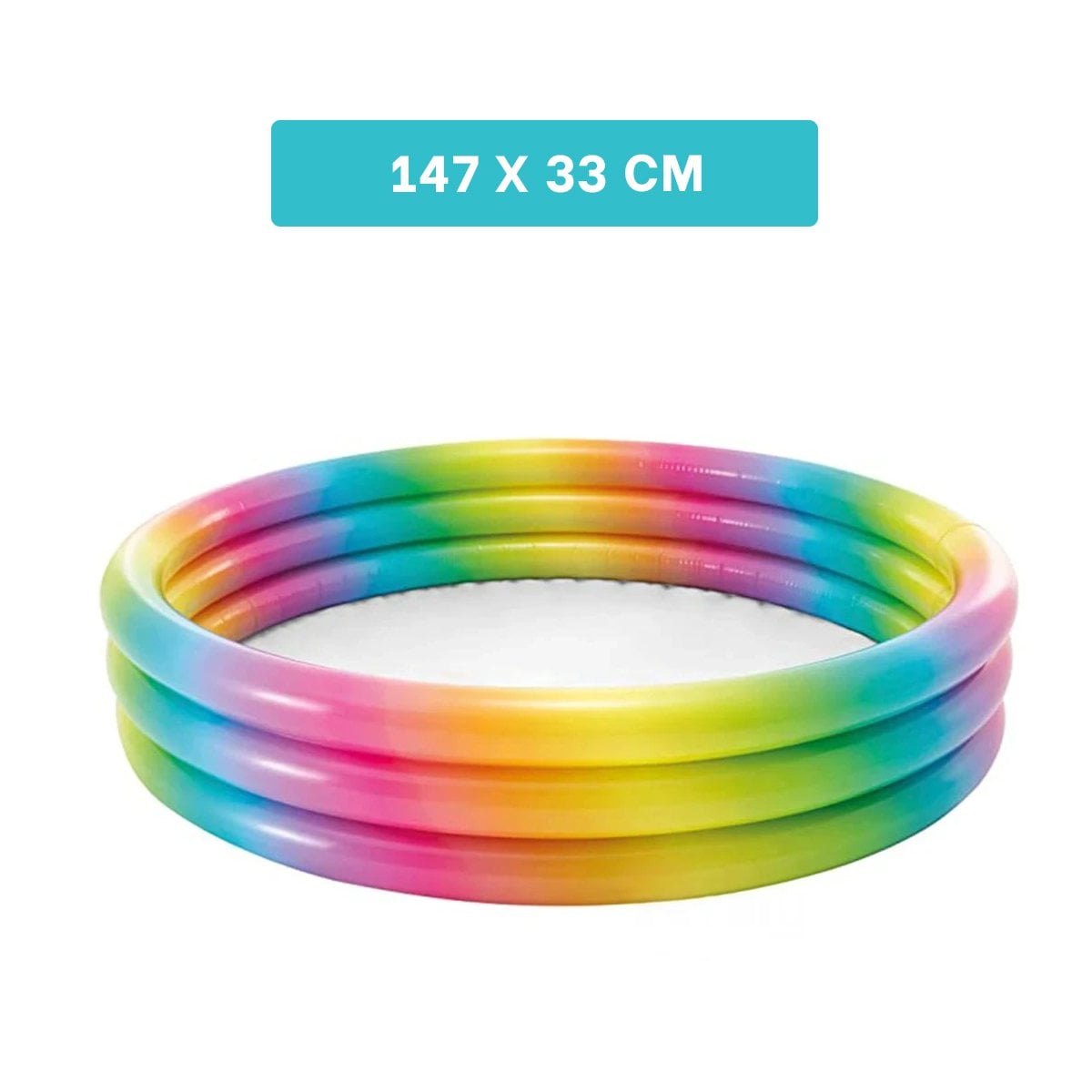 PACK2 ZONA ACUATICA DE COLORES 147 X 33 CM INFLABLE PARA DIVERSION Y+REGALO STICKER - 4