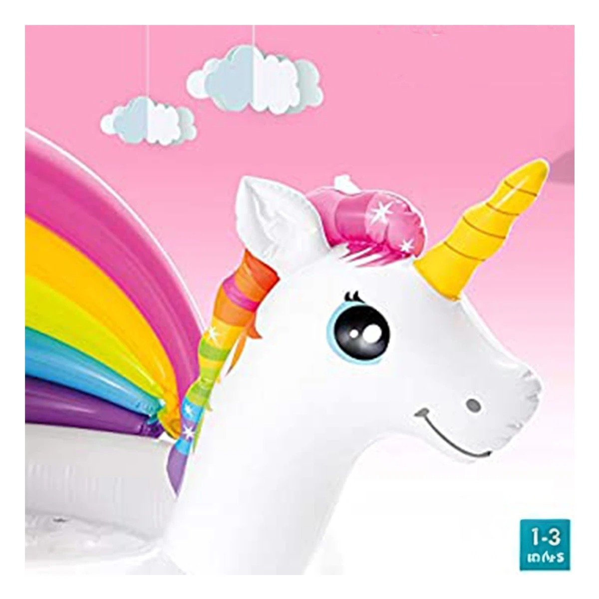 PACK4 ZONA DE AGUA BEBE UNICORNIO 1,27 X 1,02 X 69 CM INFLABLE CON DISENO UNICORNIO - 3
