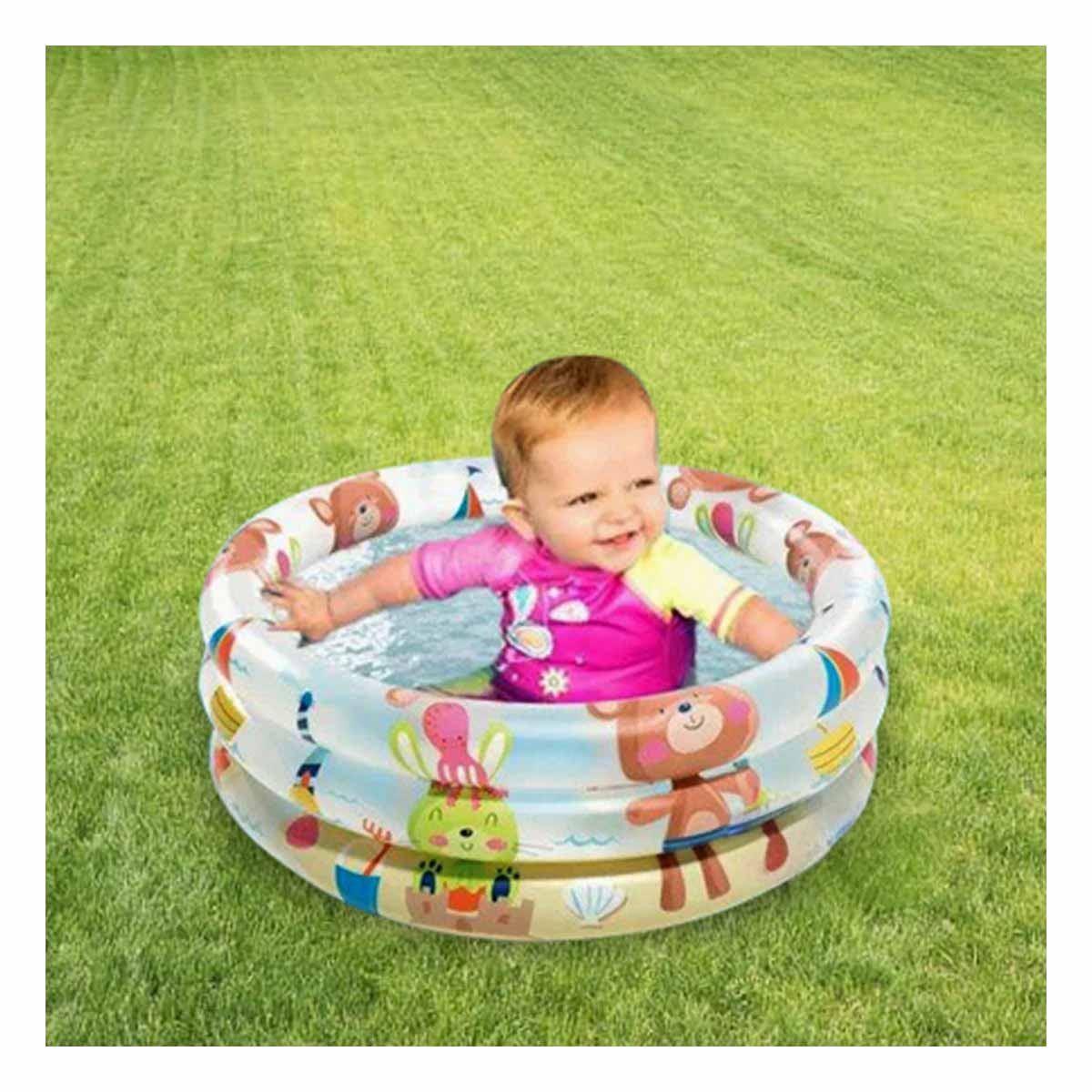 PACK4 ZONA RECREATIVA INFLABLE CON DISENO DE OSITOS Y+PAPEL REGALO - 2