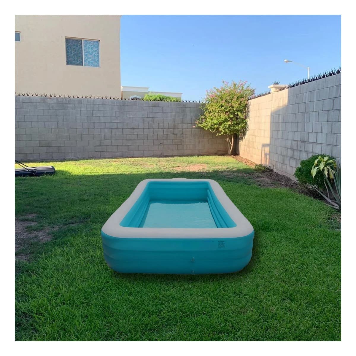 PACK2 TANQUE RECREATIVO RECTANGULAR RESISTENTE 305X183X56CM HOGAR PLUS Y+REGALO STICKER - 3