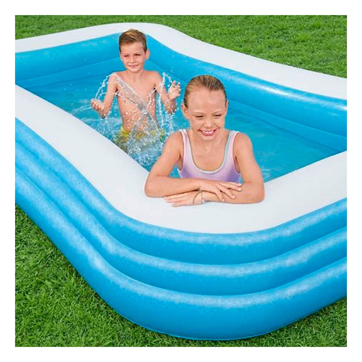 PACK2 TANQUE RECREATIVO RECTANGULAR RESISTENTE 305X183X56CM HOGAR PLUS Y+REGALO STICKER - 5