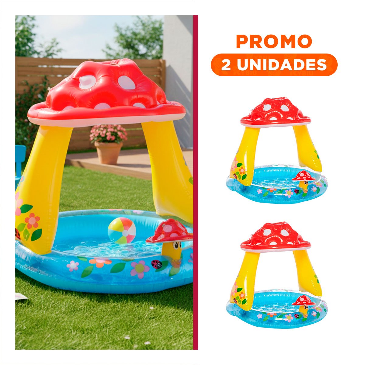PACK2 VERANO HONGUITO INFLABLE PARA CASA JARDIN Y DIVERSION AL AIRE LIBRE - 1