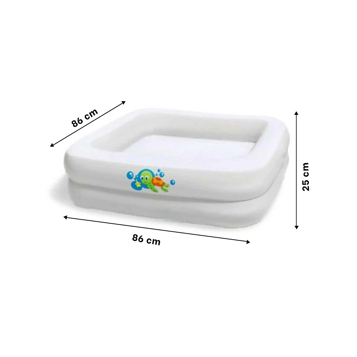 PACK4 ZONA DE AGUA 86X86X25 CM COMPACTA PARA JUEGOS ACUATICOS EN CASA Y+PAPEL REGALO - 4