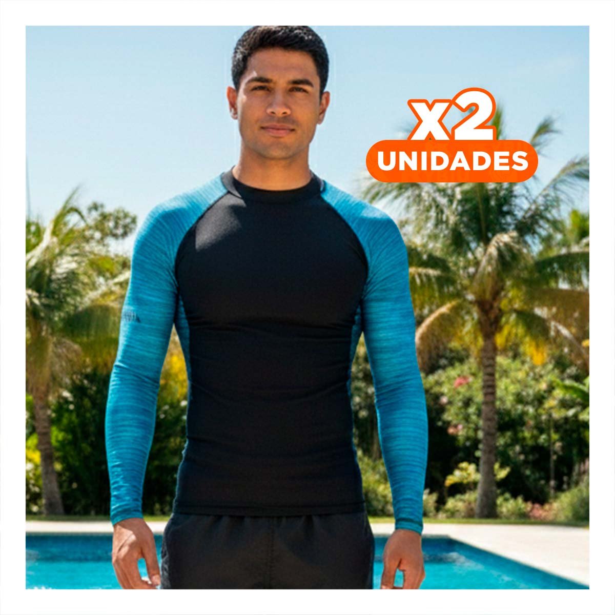 PACK2 PRENDA BASICA DE NAILON PARA HOMBRE CON ESTILO ACTUAL Y+REGALO STICKER - 1