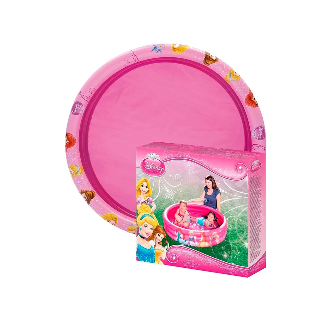 PACK6 ESTANQUE PRINCESA INFLABLE PARA HOGAR Y PATIO CON JUEGO Y DIVERSION Y+REGALO STICKER - 2