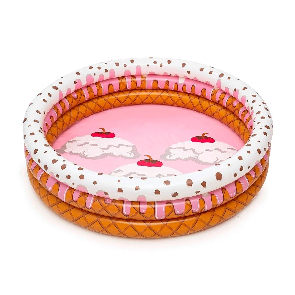 PACK4 RECREATIVA INFLABLE DECORATIVA ESTILO HELADO PARA EXTERIOR Y HOGAR Y+PAPEL REGALO - 3