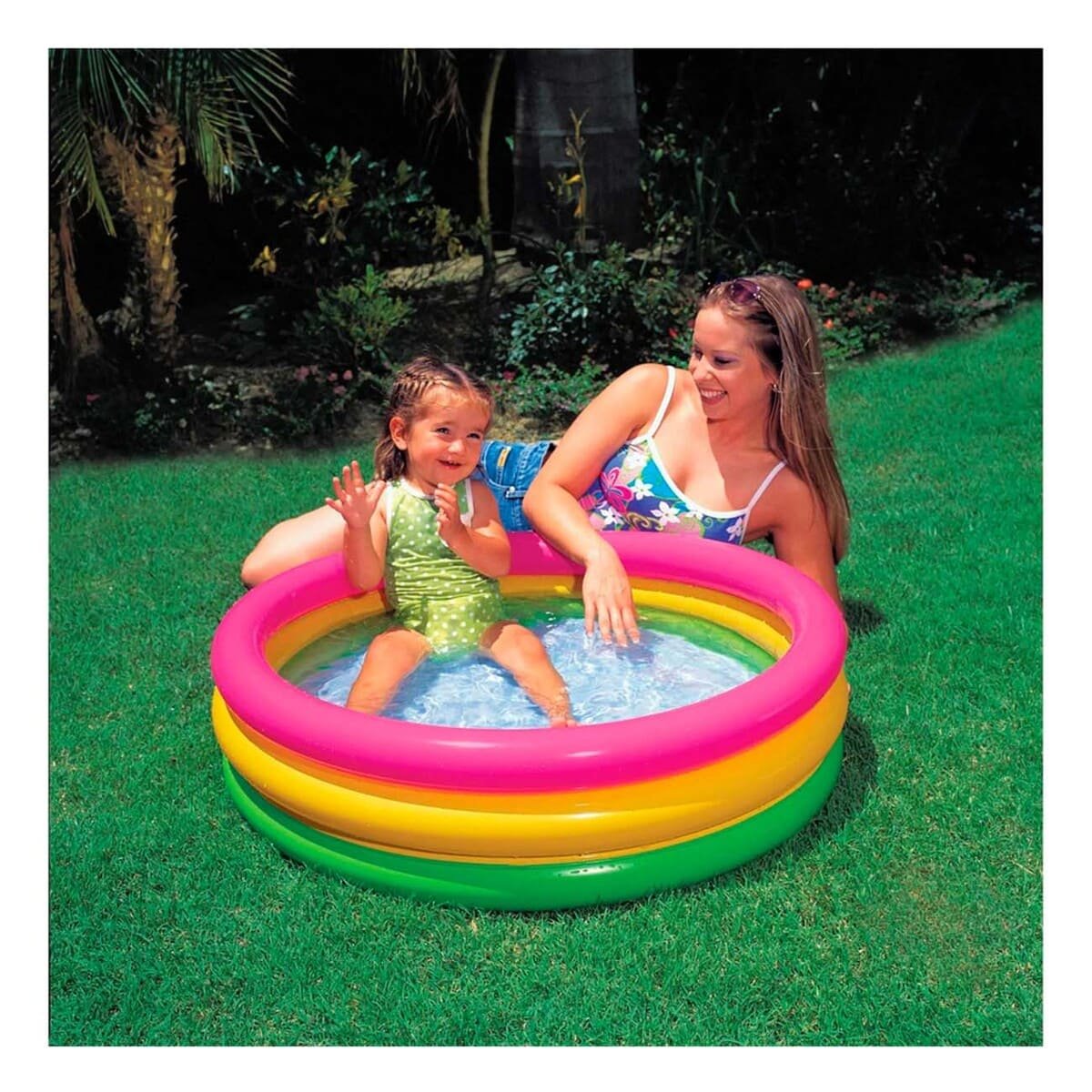 PACK2 AREA DE JUEGOS ARCOIRIS INFLABLE INFANTIL 86 X 25 CM PARA VERANO Y+REGALO STICKER - 3