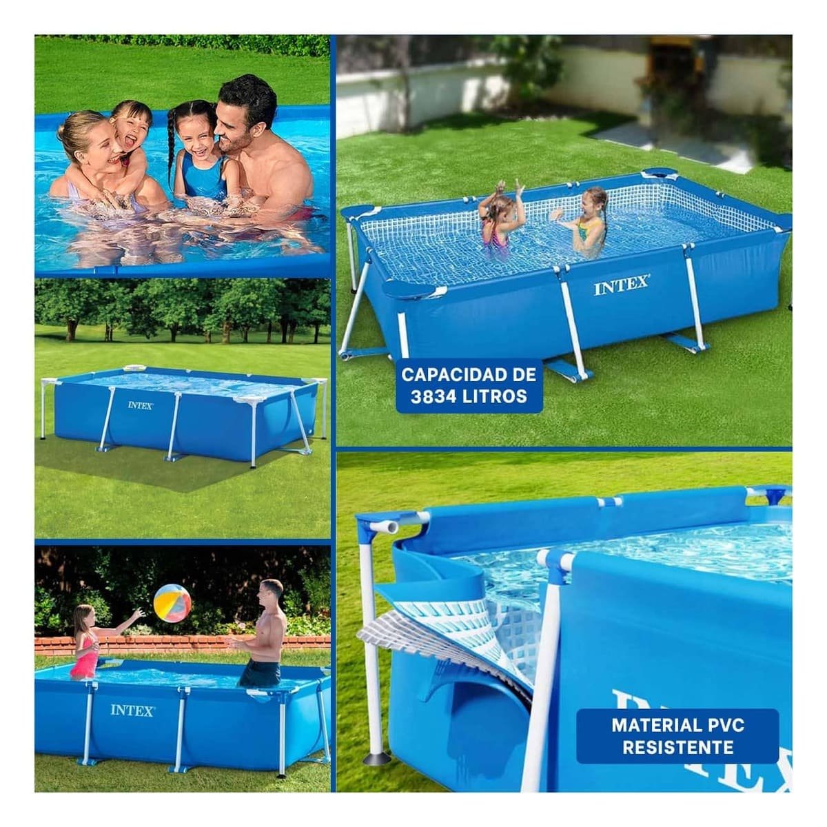 PACK2 TANQUE RECREATIVO RECTANGULAR PARANTE AMPLIO 300X200X75CM EXTERIOR Y+PAPEL REGALO - 3