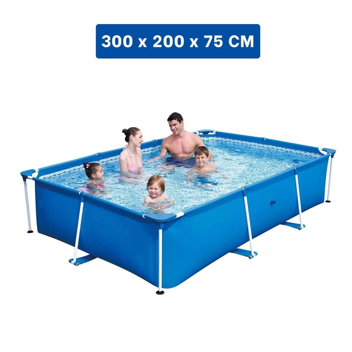 PACK2 TANQUE RECREATIVO RECTANGULAR PARANTE AMPLIO 300X200X75CM EXTERIOR Y+PAPEL REGALO - 4