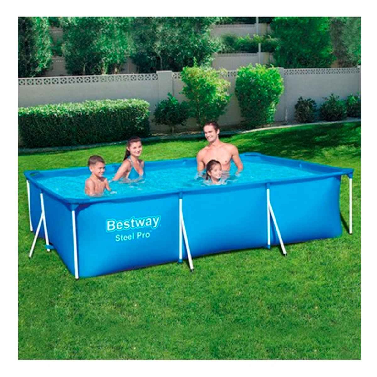 PACK2 TANQUE RECREATIVO RECTANGULAR AMPLIO 300X201X66 CM EXTERIOR Y+PAPEL REGALO - 5