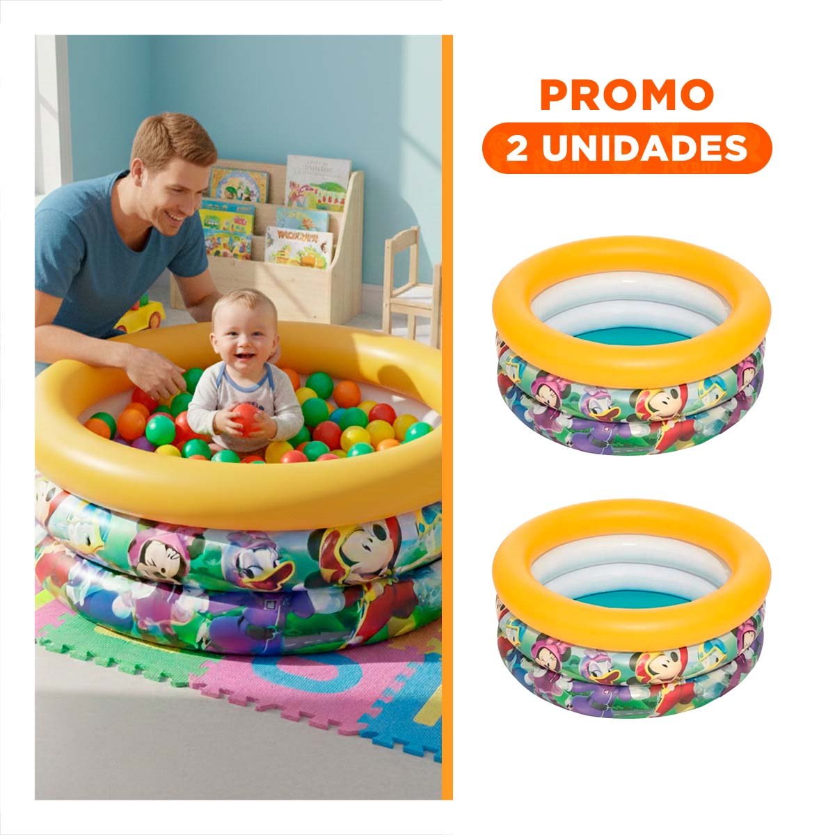 PACK2 RECINTO ACUATICO INFANTIL ACUARIO BABY PARA JARDIN FAMILIAR - 1