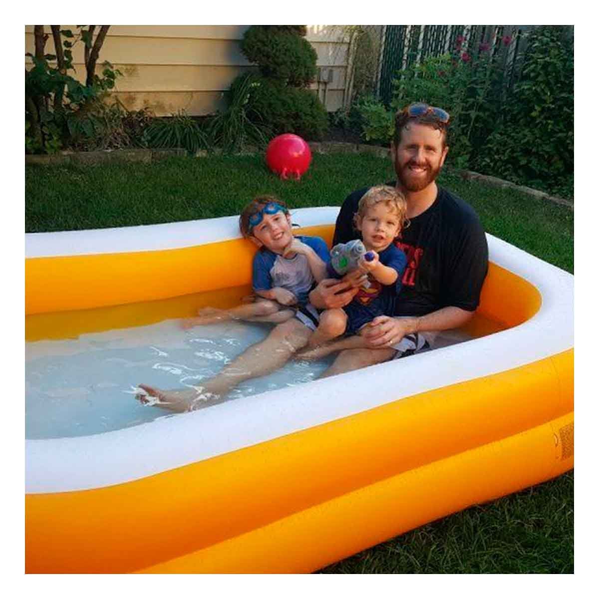 PACK2 PISCINA DOMESTICA INFLABLE PARA TERRAZA CON FORMATO COMODO Y ESTABLE - 5