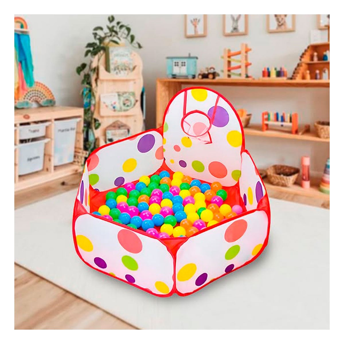 PACK2 ESPACIO INFANTIL DE PELOTAS PARA HOGAR Y CASA CON ESTILO FESTIVO Y+REGALO STICKER - 5