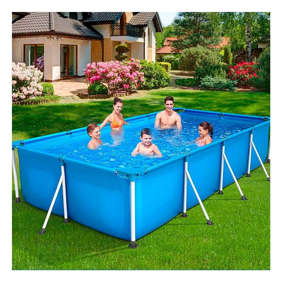 PACK2 TANQUE RECREATIVO RECTANGULAR RESISTENTE 259X170X61CM HOGAR Y+REGALO STICKER - 3