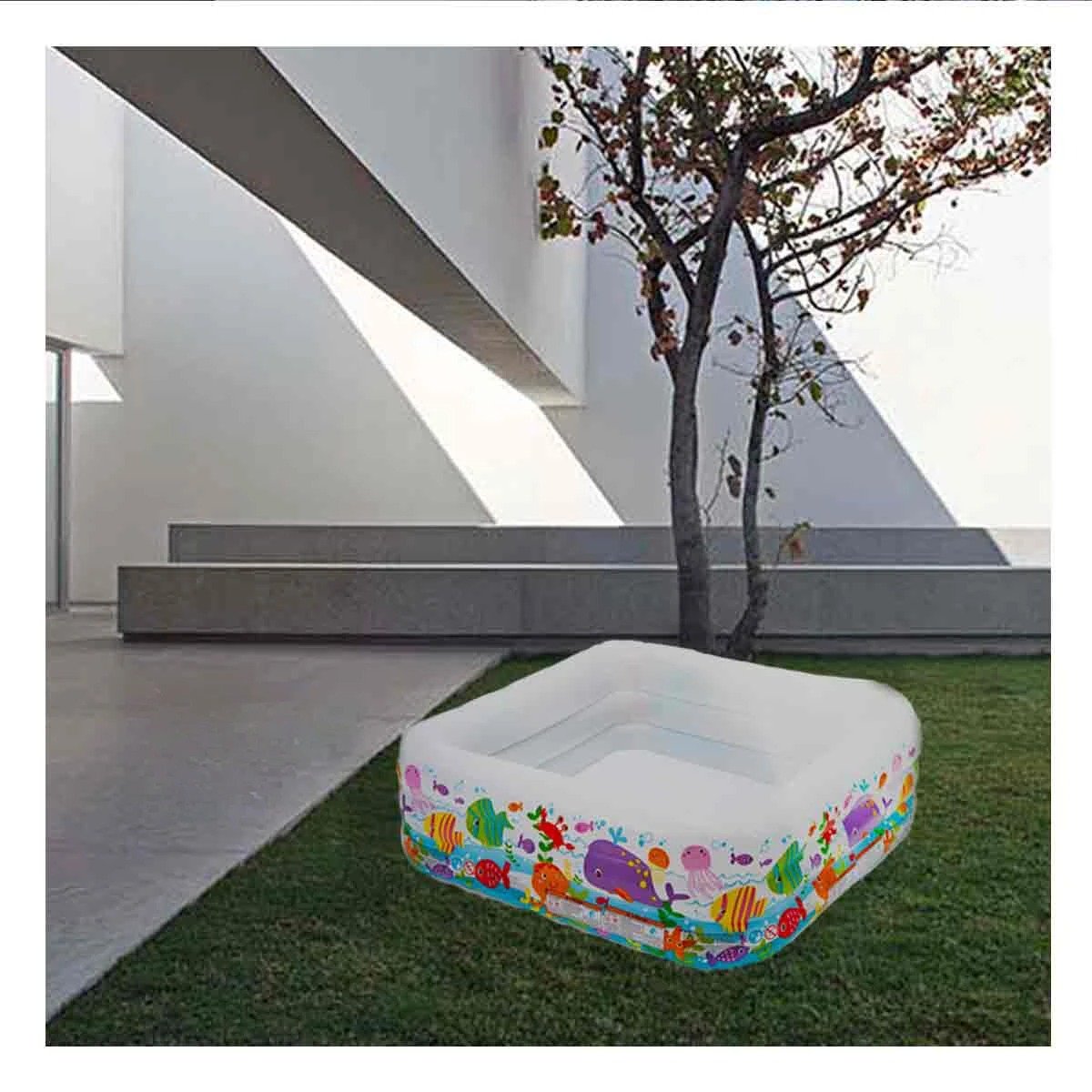 PACK2 CENTRO ACUATICO CUADRADO 159 X 159 X 50 CM PARA DIVERSION INFANTIL - 2
