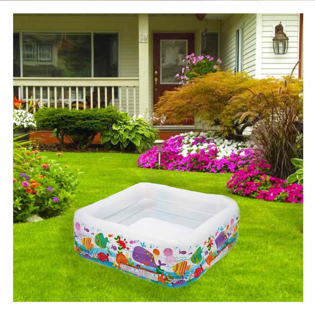 PACK2 CENTRO ACUATICO CUADRADO 159 X 159 X 50 CM PARA DIVERSION INFANTIL - 3
