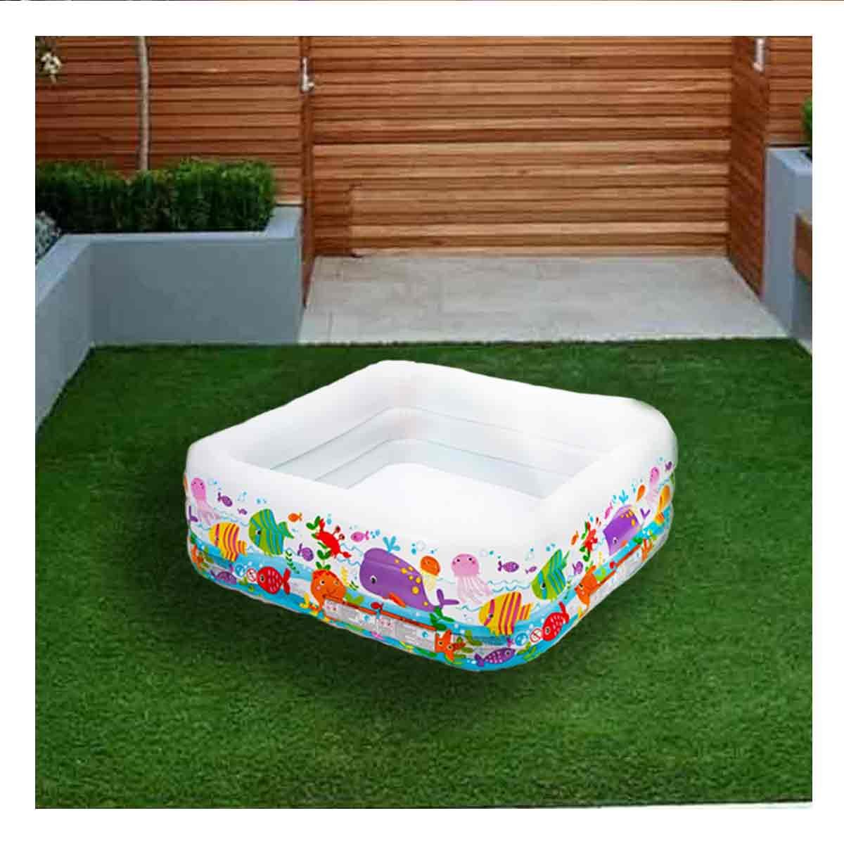 PACK2 CENTRO ACUATICO CUADRADO 159 X 159 X 50 CM PARA DIVERSION INFANTIL - 5