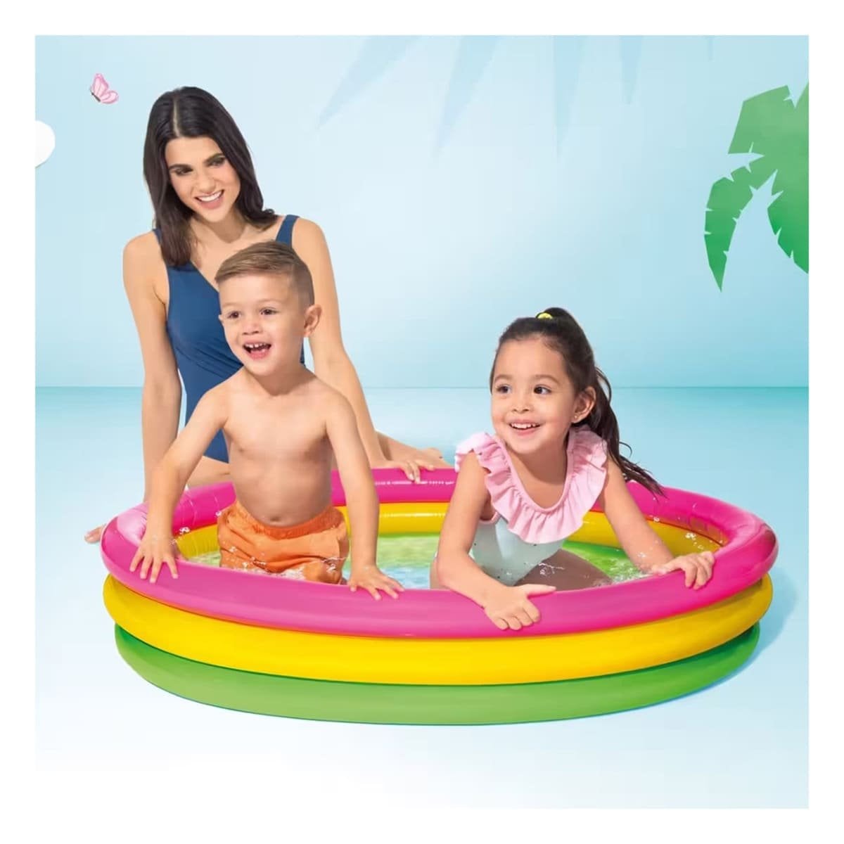 PACK6 ALEGRIA INFANTIL ARCOIRIS INFLABLE 147 X 33 CM PARA JUEGOS CASEROS Y+REGALO STICKER - 3