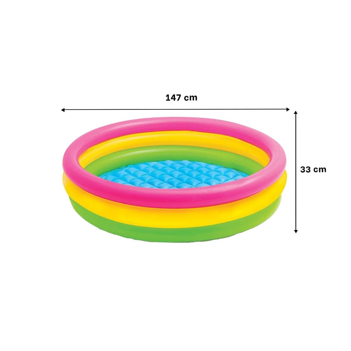 PACK6 ALEGRIA INFANTIL ARCOIRIS INFLABLE 147 X 33 CM PARA JUEGOS CASEROS Y+REGALO STICKER - 4