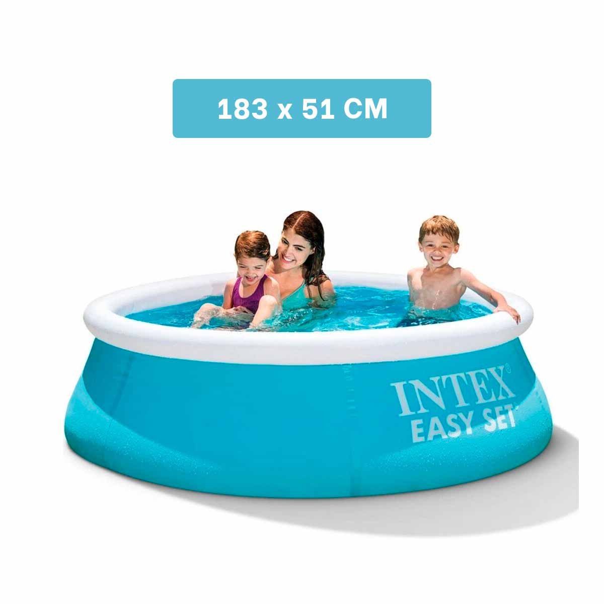 PACK2 ESTILO INFLABLE CIRCULAR CON BORDE SUAVE PARA PATIO Y DIAS DE VERANO Y+PAPEL REGALO - 4
