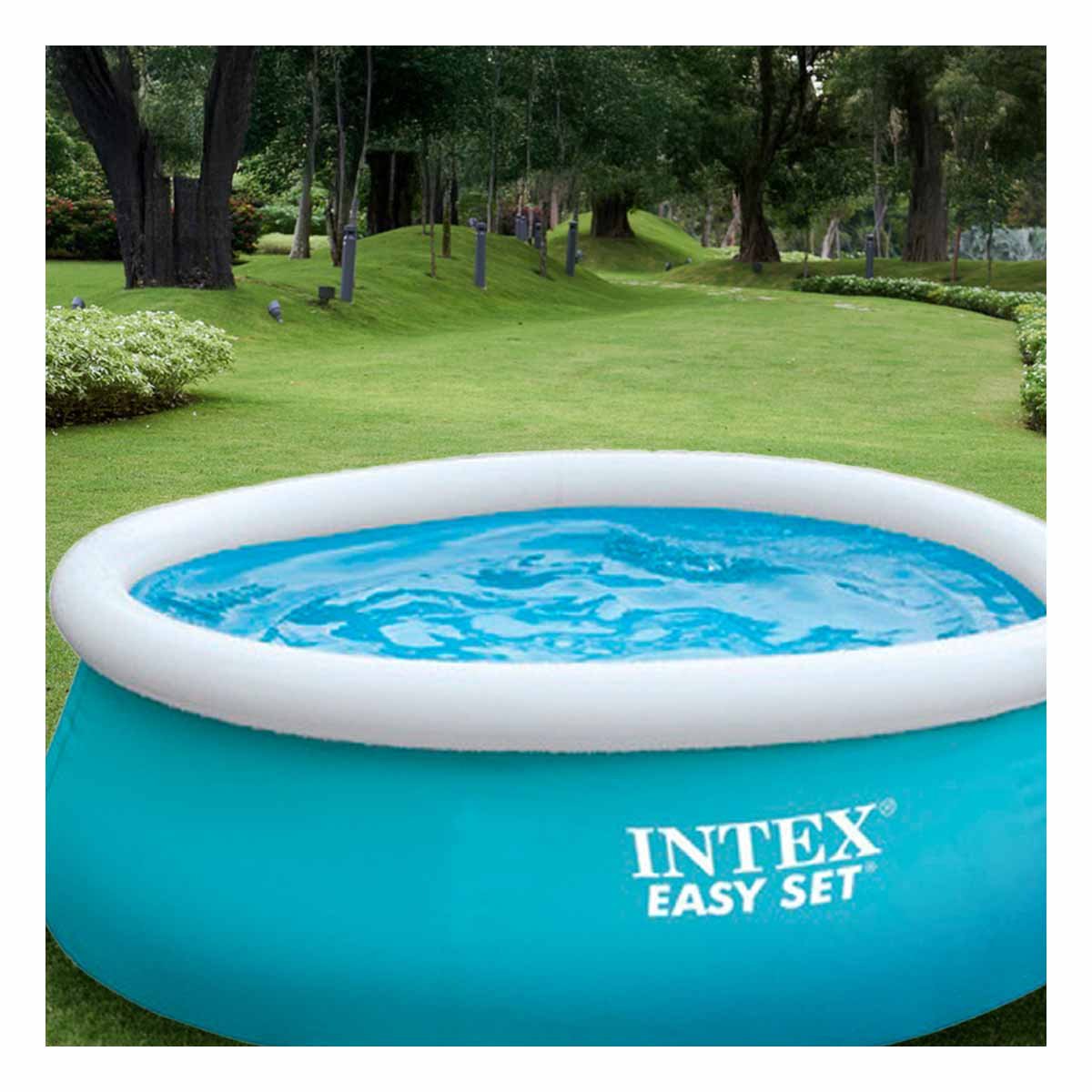 PACK2 ESTILO INFLABLE CIRCULAR CON BORDE SUAVE PARA PATIO Y DIAS DE VERANO Y+PAPEL REGALO - 5