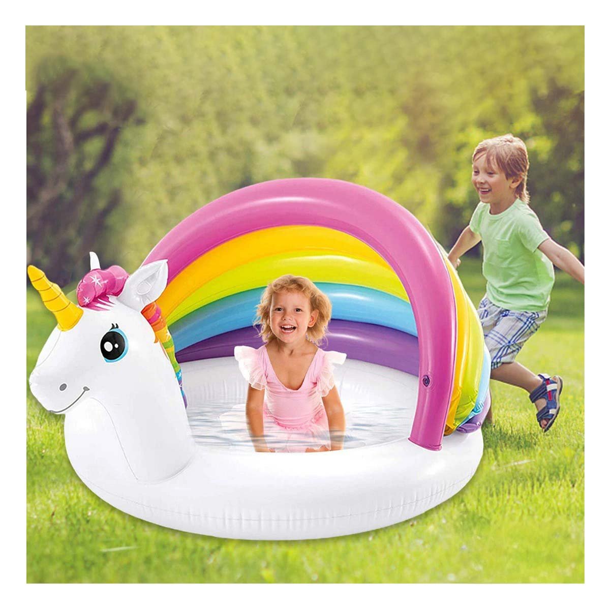 PACK2 ZONA DE AGUA BEBE UNICORNIO 1,27 X 1,02 X 69 CM INFLABLE PARA DIVERSION SEGURA - 5