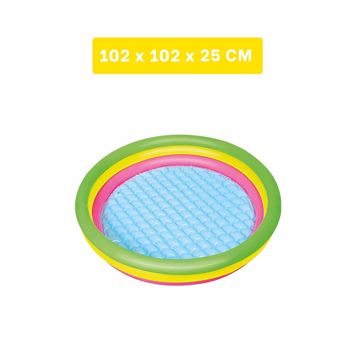 PACK2 CENTRO DE AGUA FAMILIAR ARCOIRIS 1.02 X 25 CM CON ESTILO ALEGRE PARA CASA - 4