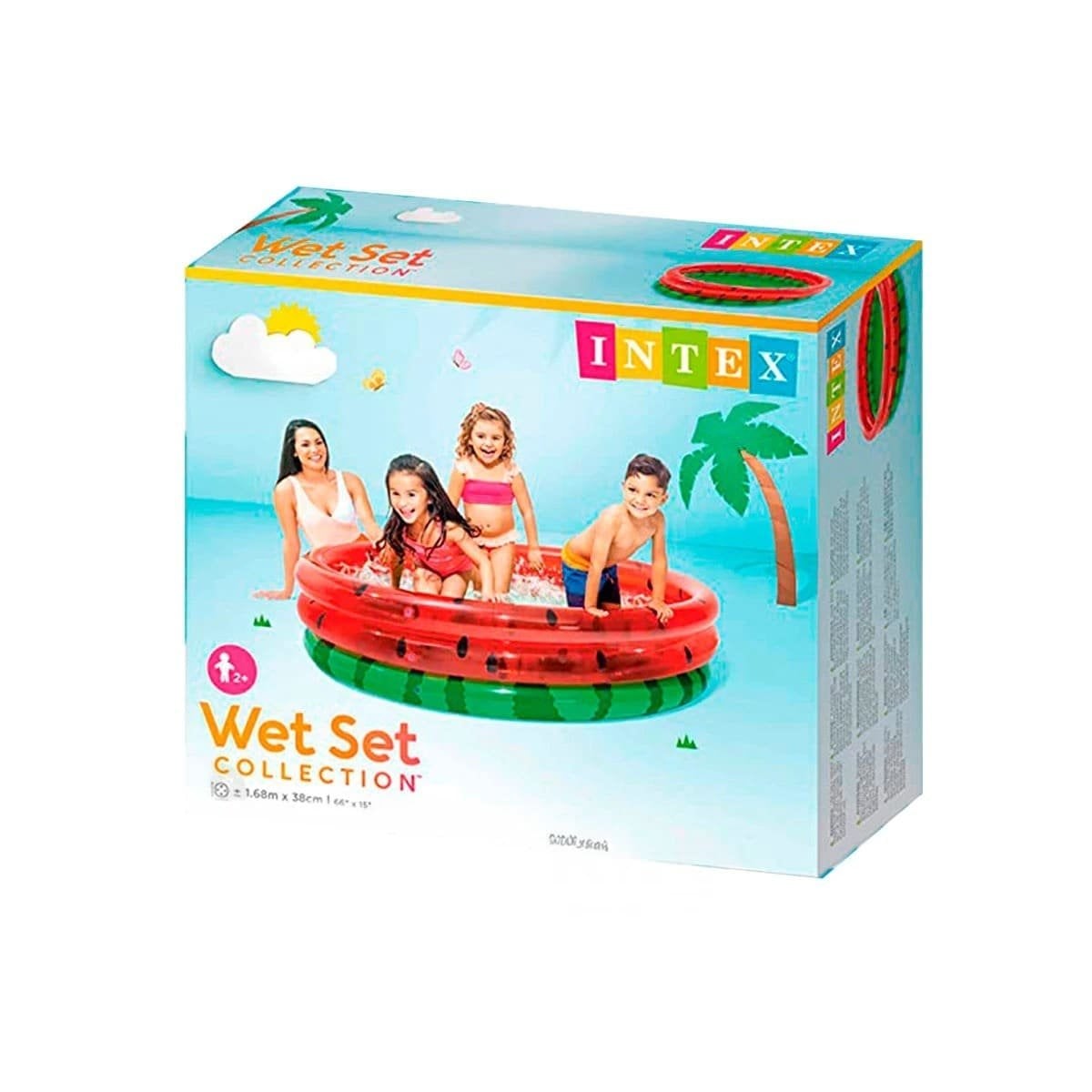PACK4 PISCINA SANDILLA INFLABLE PARA HOGAR CON RECREACION AL AIRE LIBRE Y+PAPEL REGALO - 3