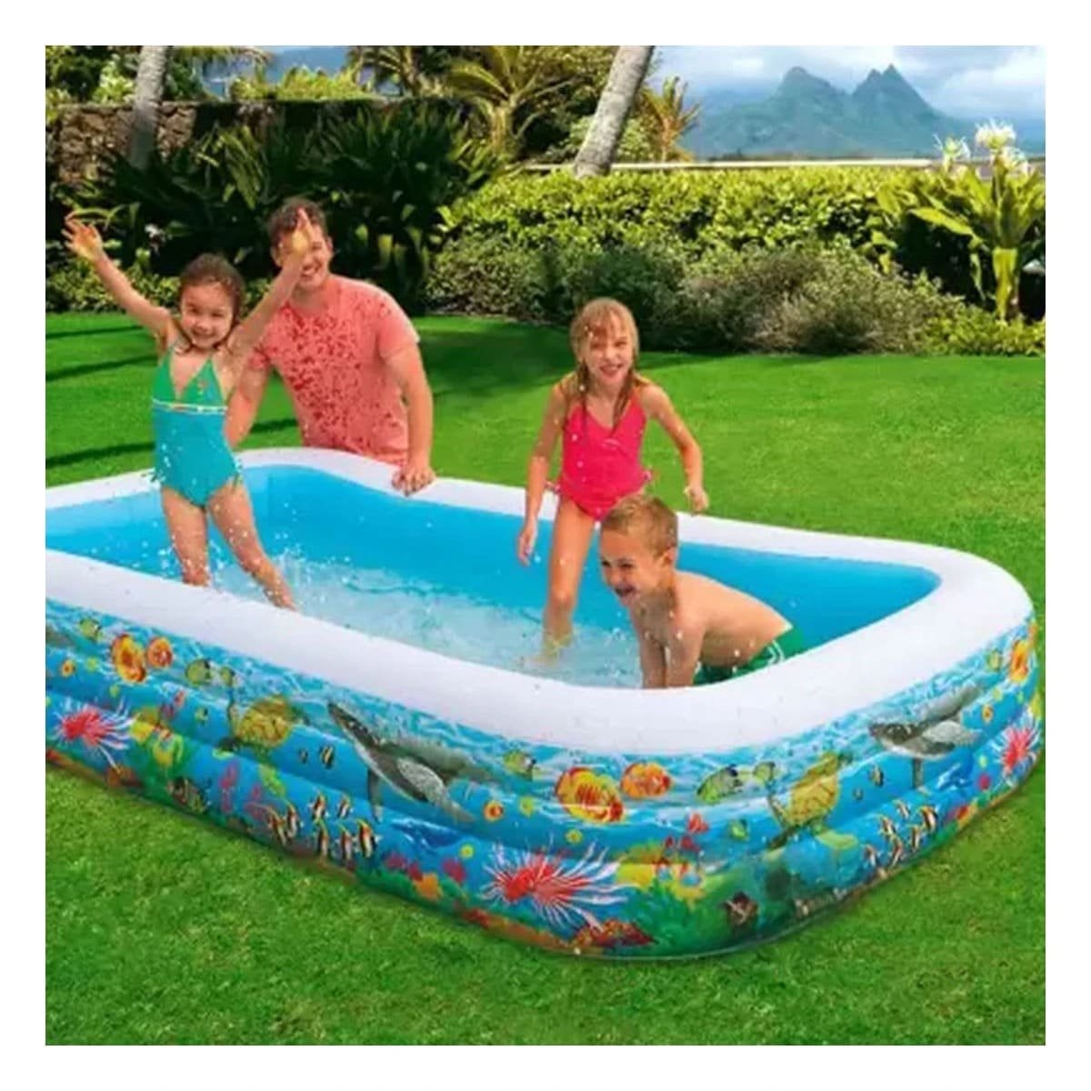 PACK2 PILETA TROPICAL PARA JARDIN CON USO COMPARTIDO Y AMBIENTE REFRESCANTE Y+PAPEL REGALO - 5