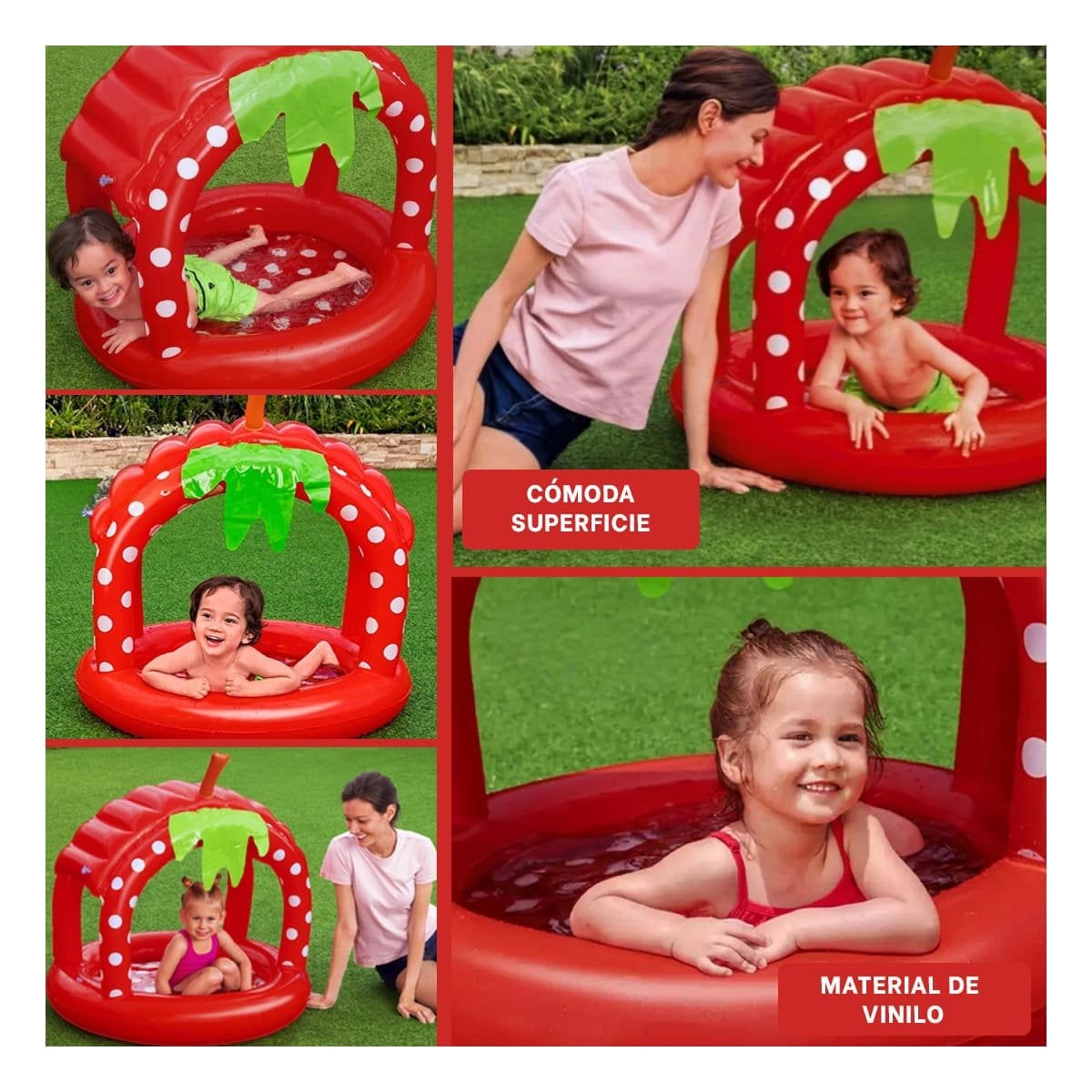 PACK2 ESTANQUE INFLABLE FRESITA PARA PATIO Y CASA CON AMBIENTE FRESCO Y+PAPEL REGALO - 3