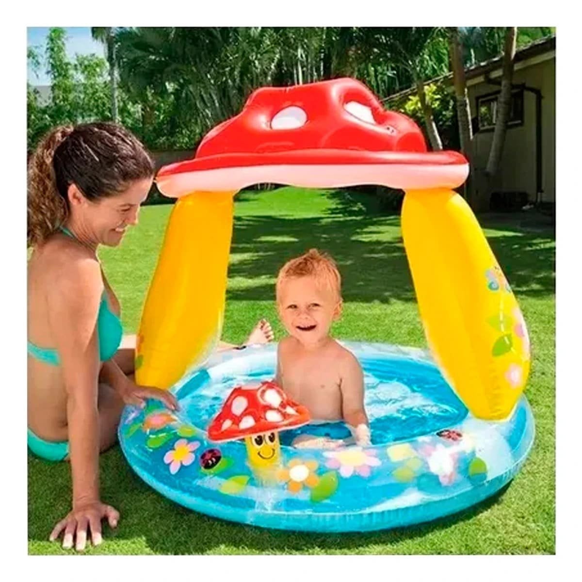 PACK6 DISFRUTE HONGUITO INFLABLE PARA HOGAR PATIO Y JUEGOS DE AGUA Y+PAPEL REGALO - 5