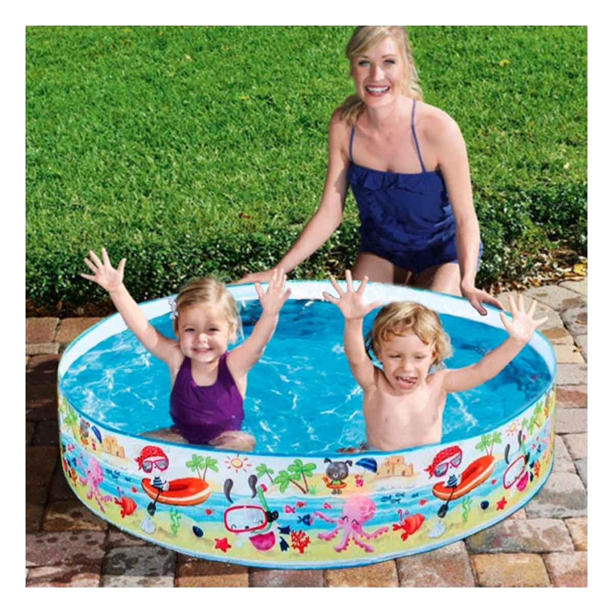 PACK2 TINA FAMILIAR OCEANO PARA ACTIVIDADES ACUATICAS EN CASA Y+PAPEL REGALO - 5