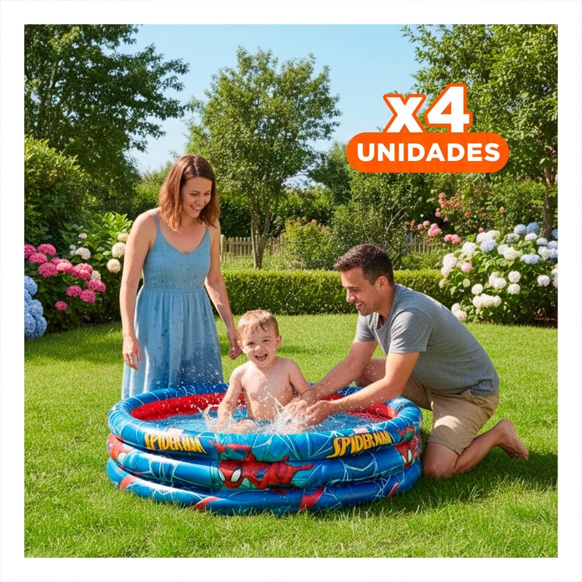 PACK4 PISCINA PARA CASA Y JARDIN CON USO DIARIO - 1