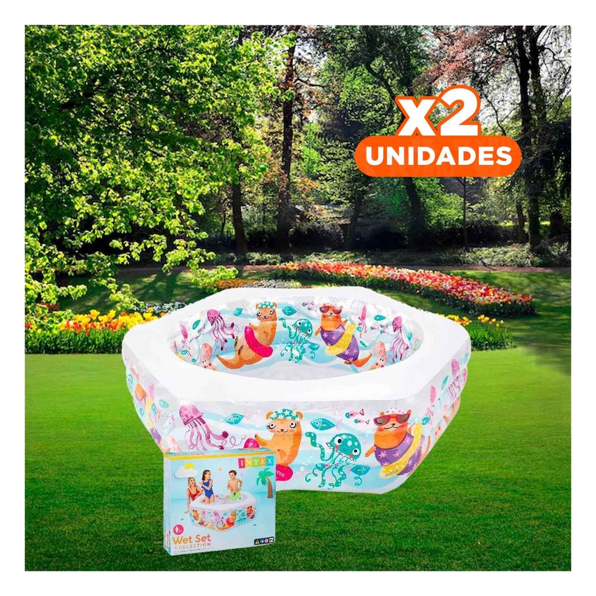 PACK2 CENTRO DE AGUA PARA JARDIN HOGAR Y CASA CON DISENO AMPLIO EXTERIOR Y+REGALO STICKER - 1