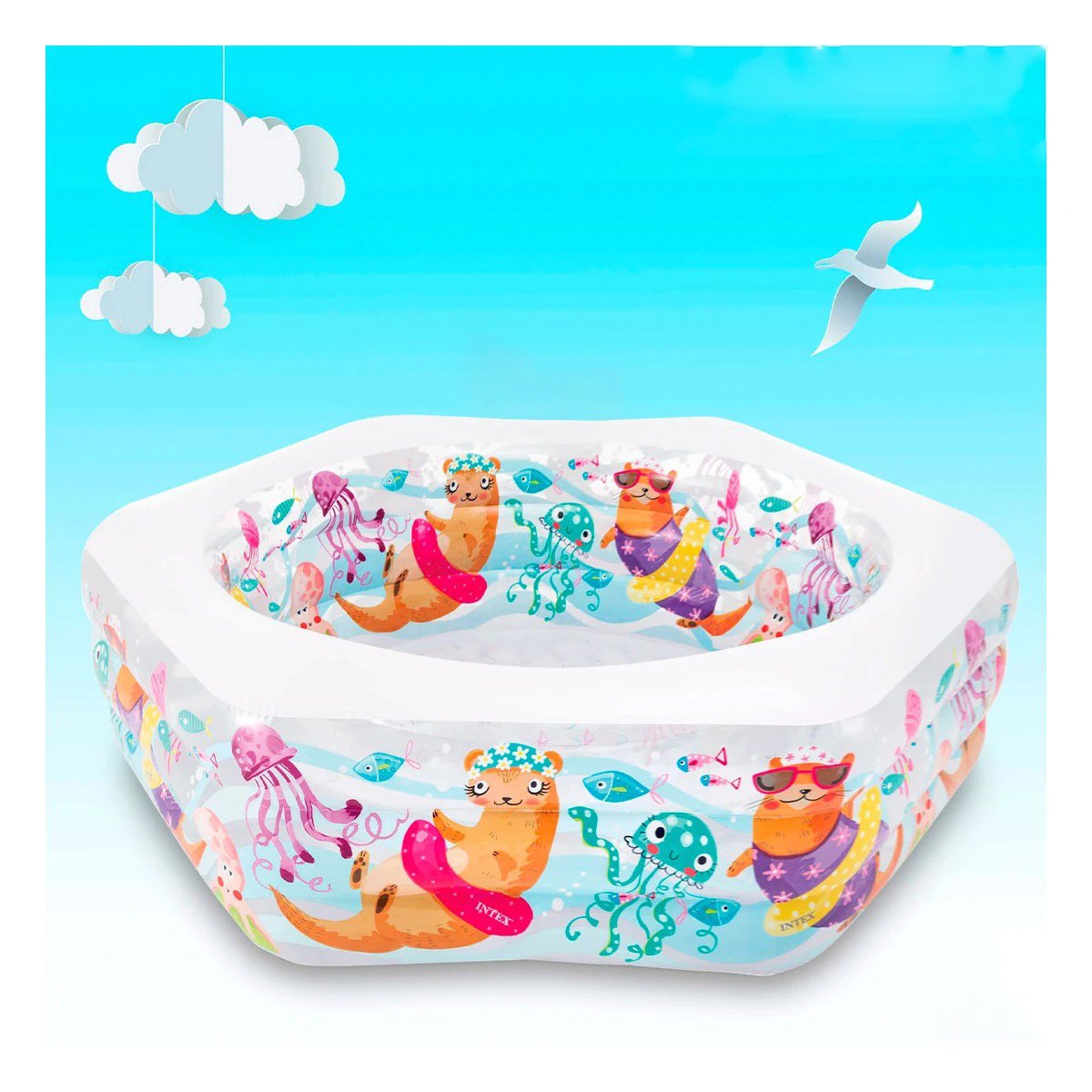 PACK2 CENTRO DE AGUA PARA JARDIN HOGAR Y CASA CON DISENO AMPLIO EXTERIOR Y+REGALO STICKER - 5