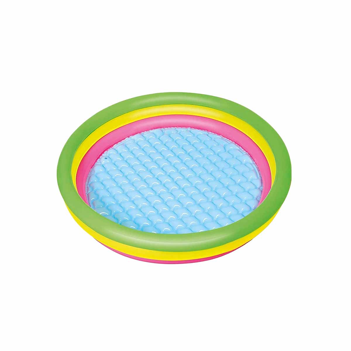 PACK4 PISCINA REDONDA FAMILIAR ARCOIRIS 1.02 X 25 CM PARA VERANO REFRESCANTE Y+PAPEL REGALO - 3