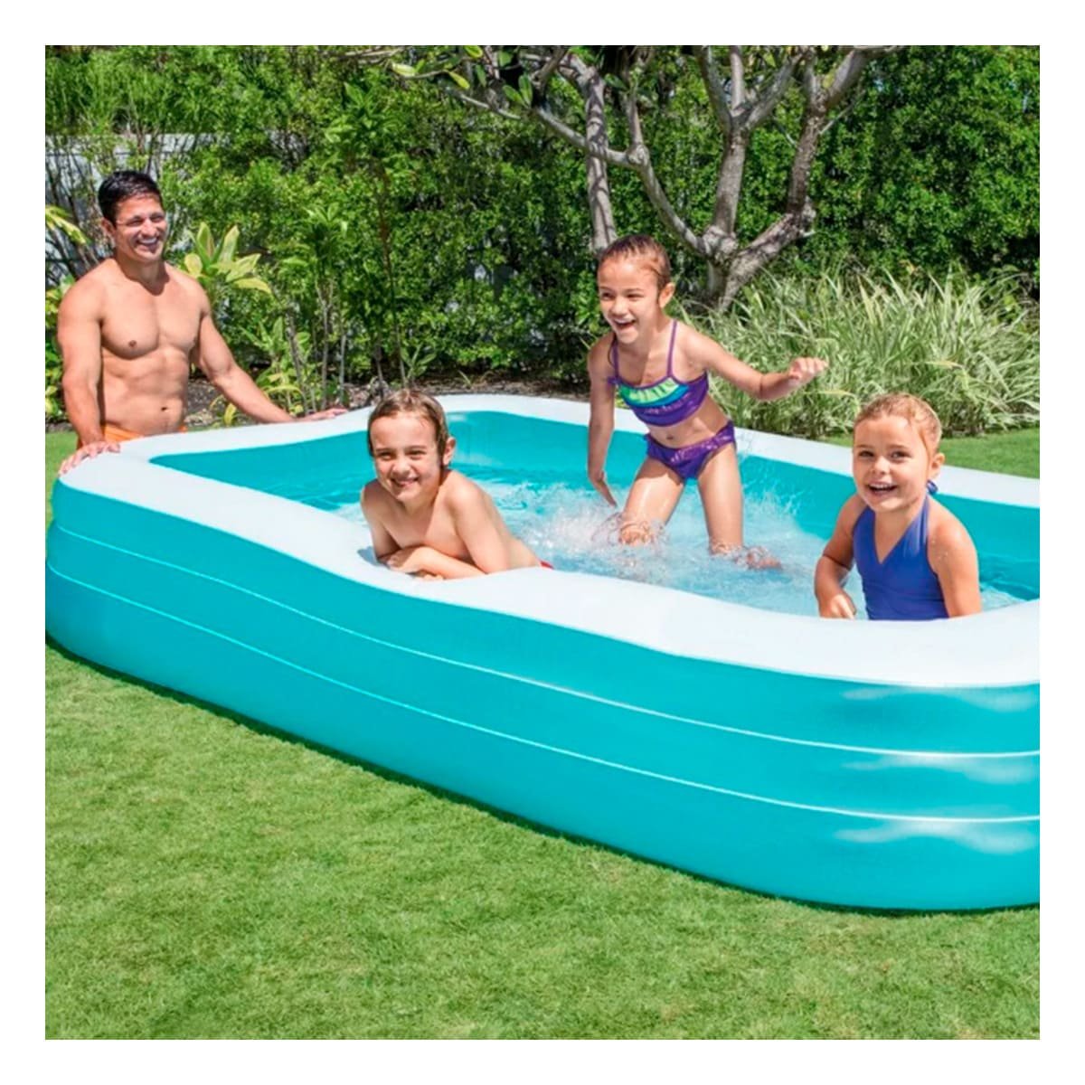 PACK2 TANQUE RECREATIVO RECTANGULAR 305X183X56CM PARA PATIO EXTERIOR PLUS - 5