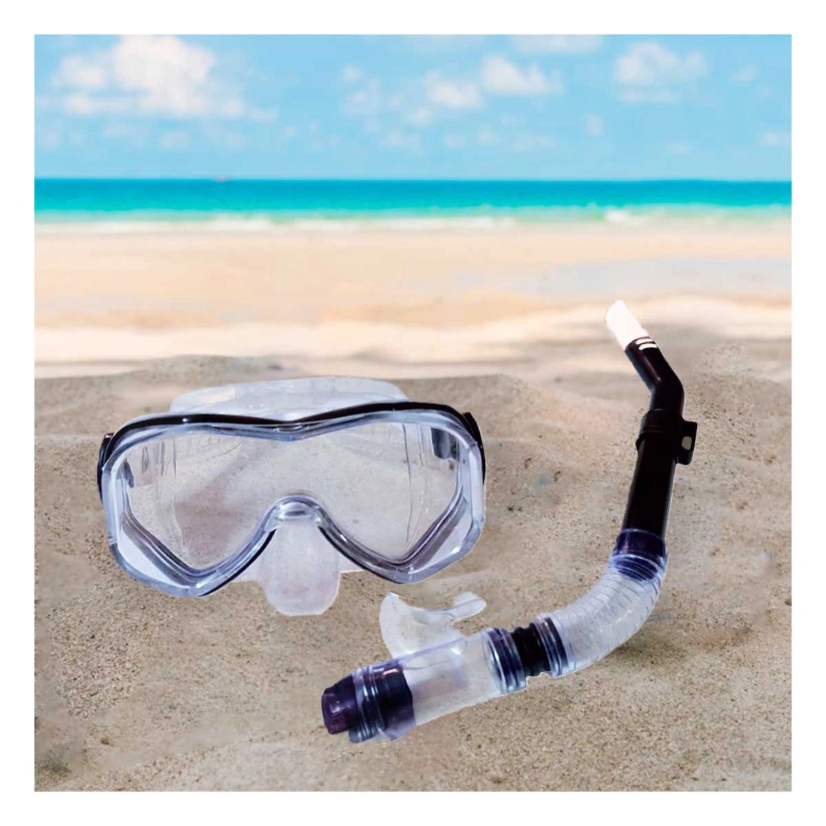 PACK4 ELEMENTOS MARINOS DE BUCEO 2 PCS CON LENTE DE VIDRIO Y+PAPEL REGALO - 5
