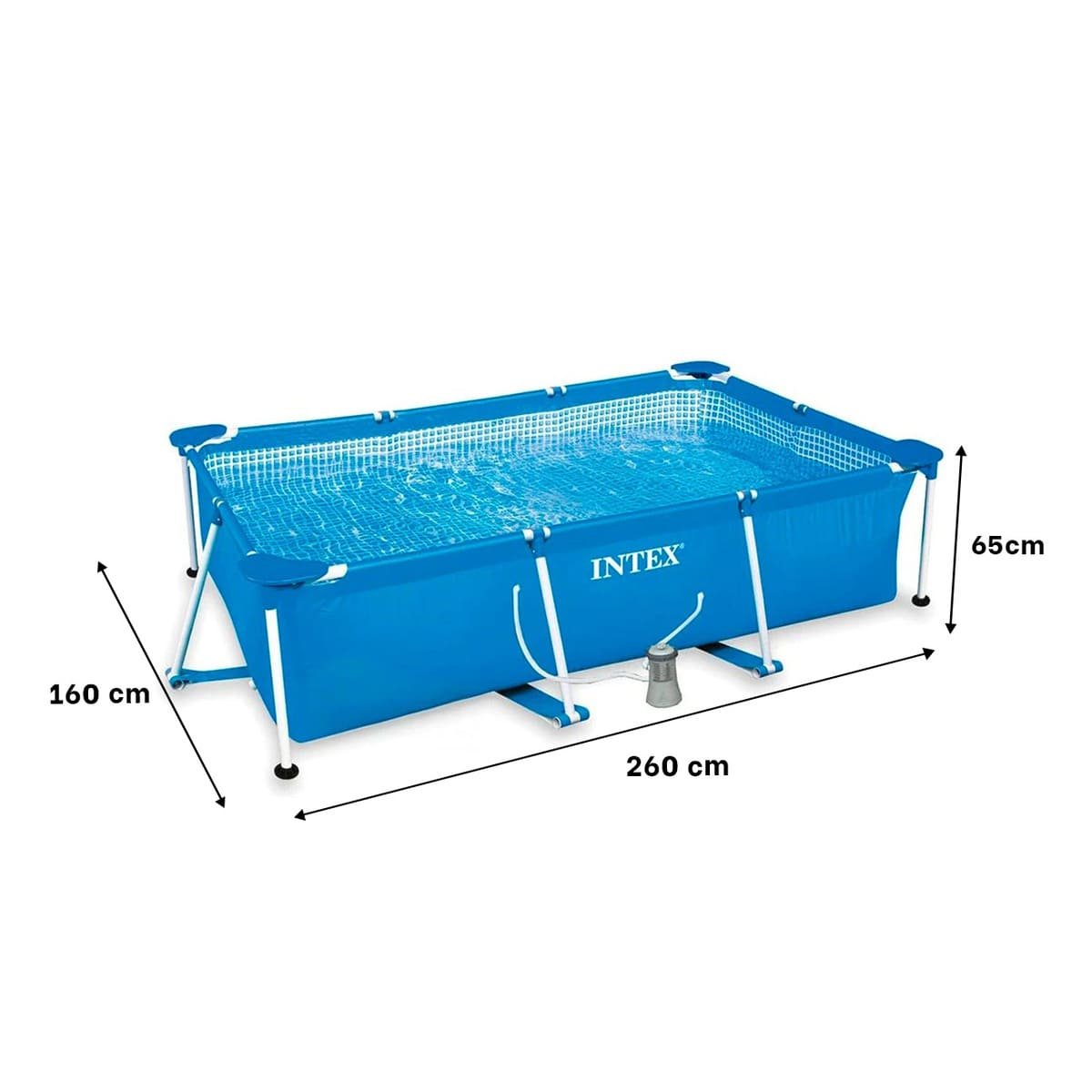 PACK2 TANQUE RECREATIVO RECTANGULAR PARANTE 260X160X65 CM PARA PATIO EXTERIOR - 4