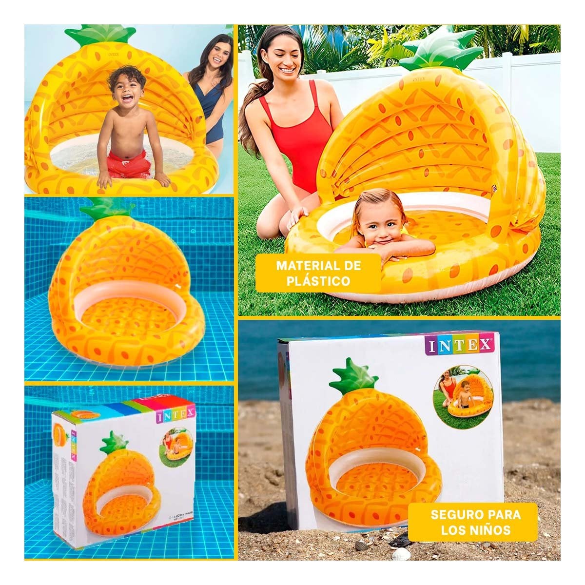 PACK2 CENTRO DE AGUA BEBE PINA 1,02 X 94 CM COMPACTO PARA ESPACIOS PEQUENOS Y+PAPEL REGALO - 3