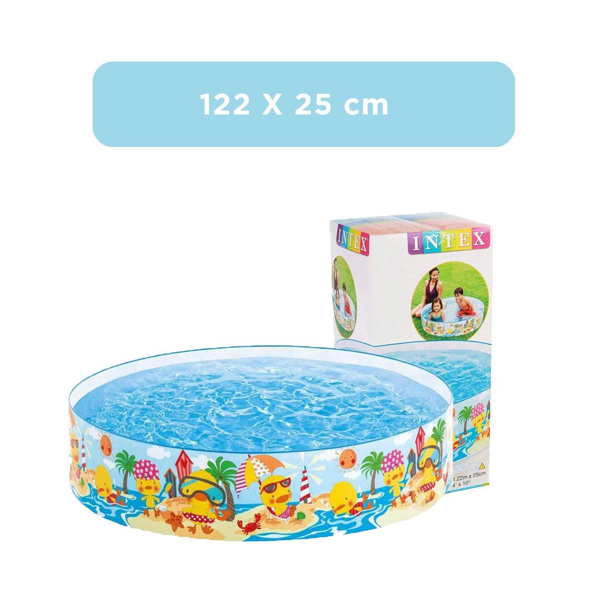 PACK2 PLATAFORMA INFLABLE PARA PATIO Y HOGAR CON DISENO TROPICAL PARA VERANO Y+PAPEL REGALO - 4