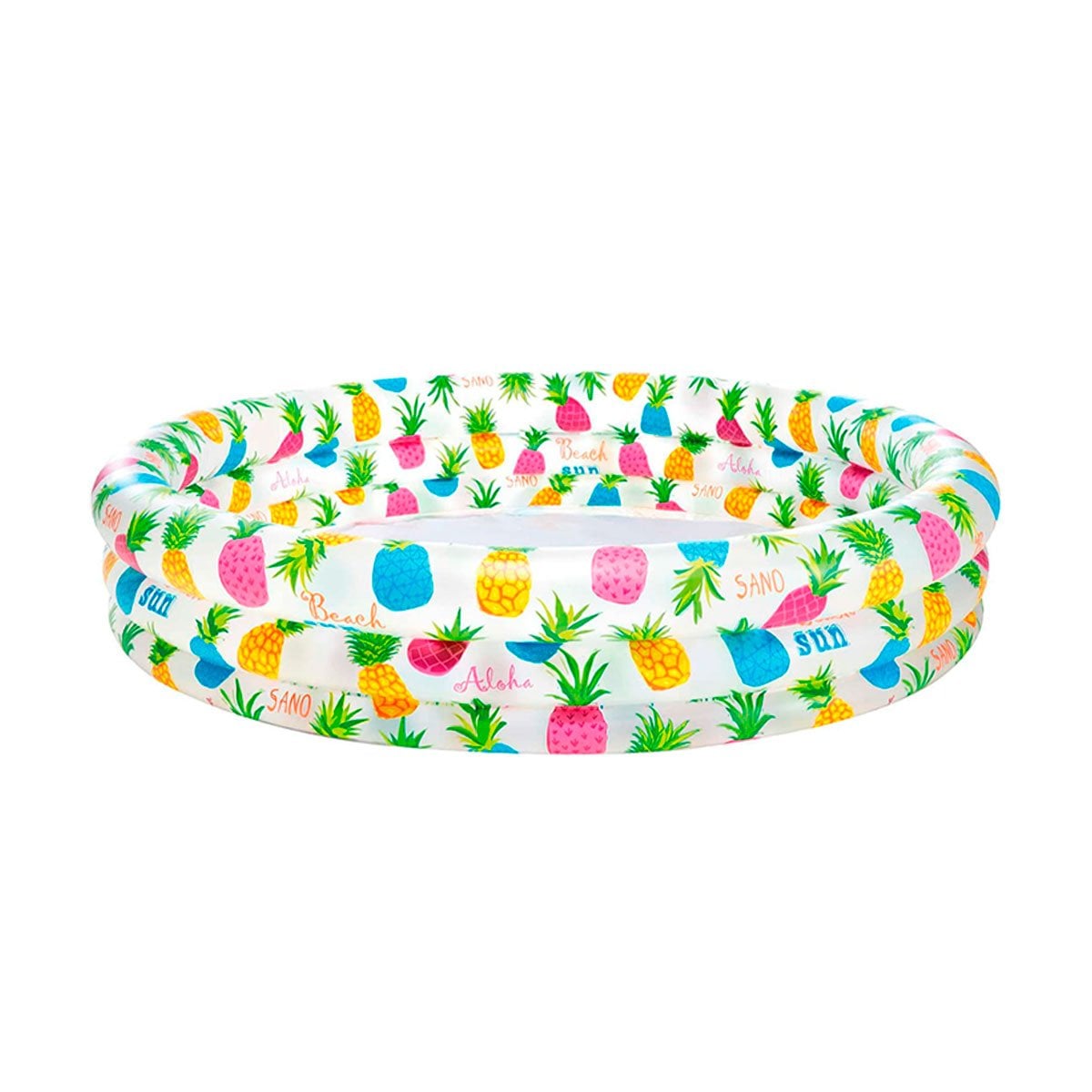 PACK4 TINA INFLABLE CON DISENO TROPICAL PARA HOGAR EN DIAS DE VERANO Y+PAPEL REGALO - 3