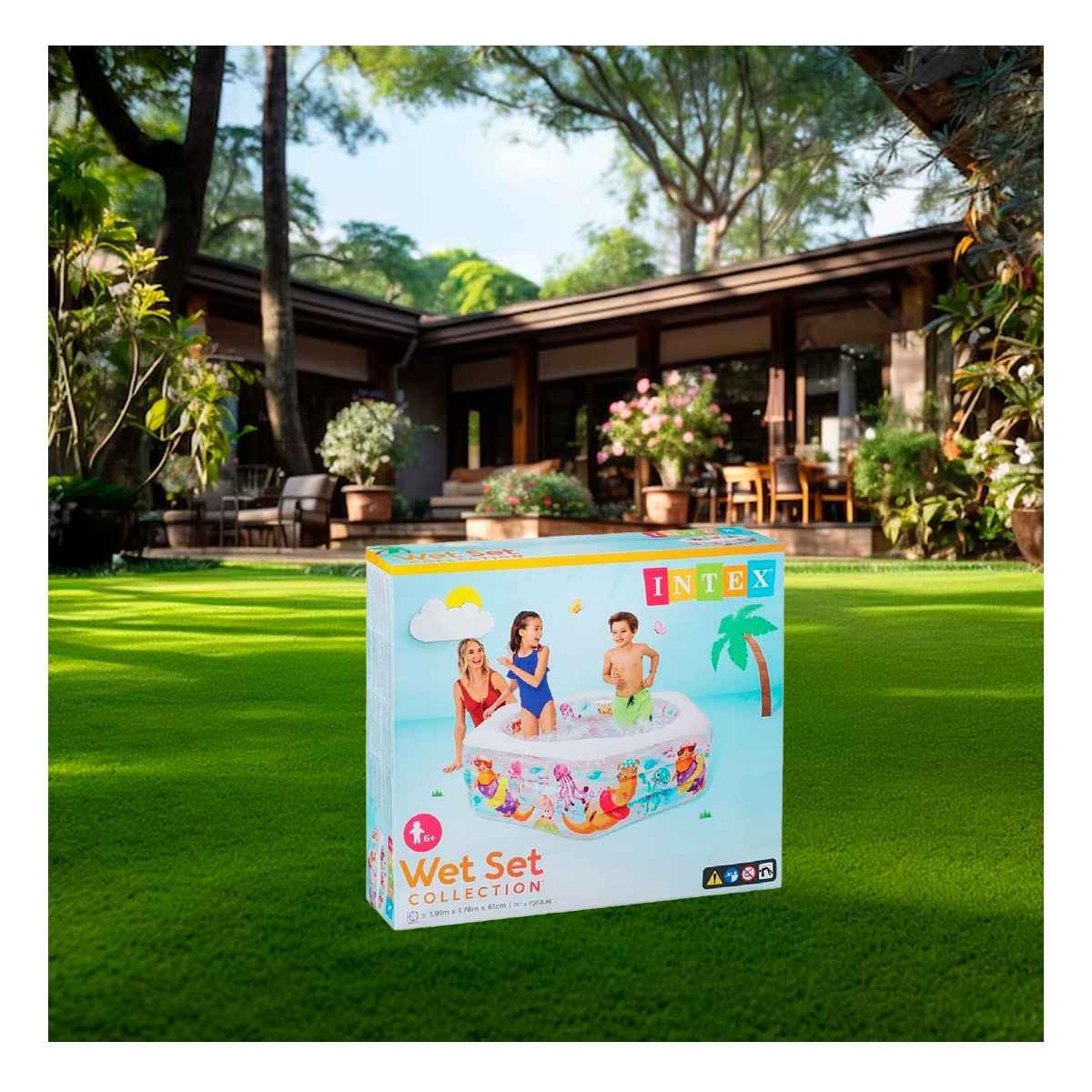PACK2 AREA DE AGUA PARA JARDIN HOGAR Y CASA CON PAREDES FIRMES EXTERIOR Y+PAPEL REGALO - 5