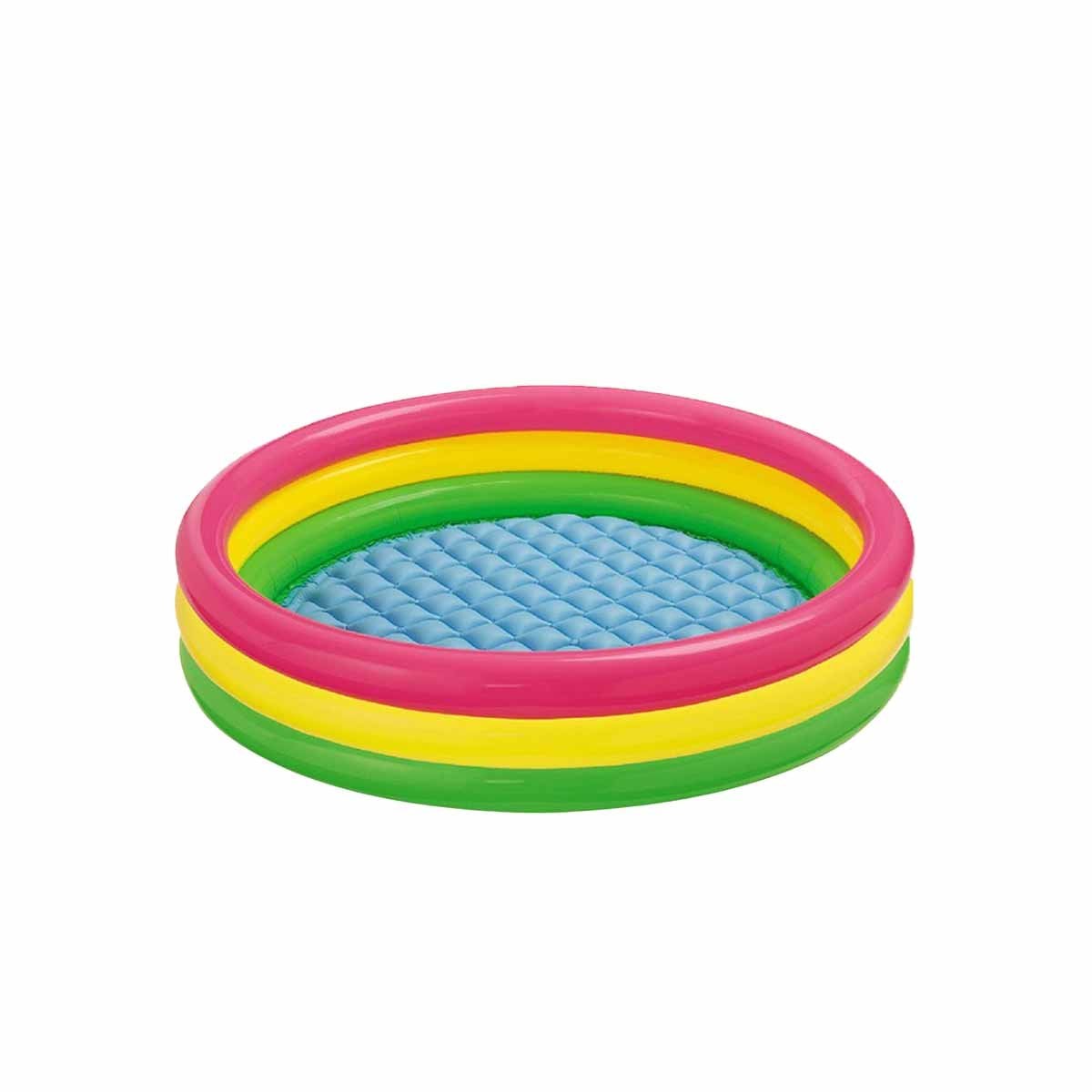 PACK2 DIVERSION ACUATICA ARCOIRIS INFLABLE INFANTIL 114 X 25 CM PARA CASA Y+REGALO STICKER - 2