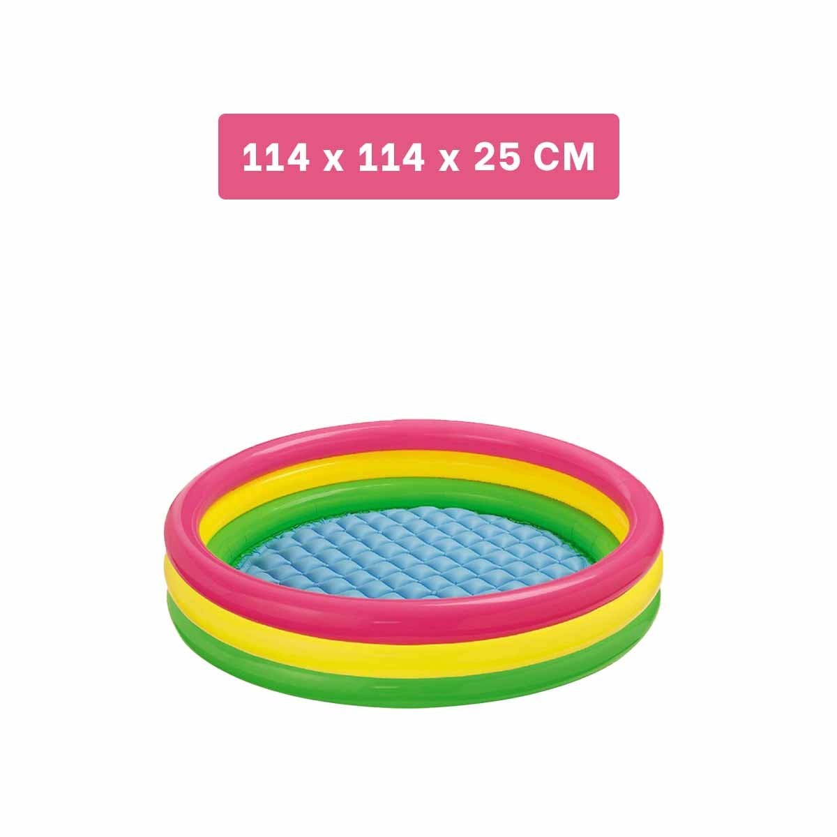 PACK2 DIVERSION ACUATICA ARCOIRIS INFLABLE INFANTIL 114 X 25 CM PARA CASA Y+REGALO STICKER - 4