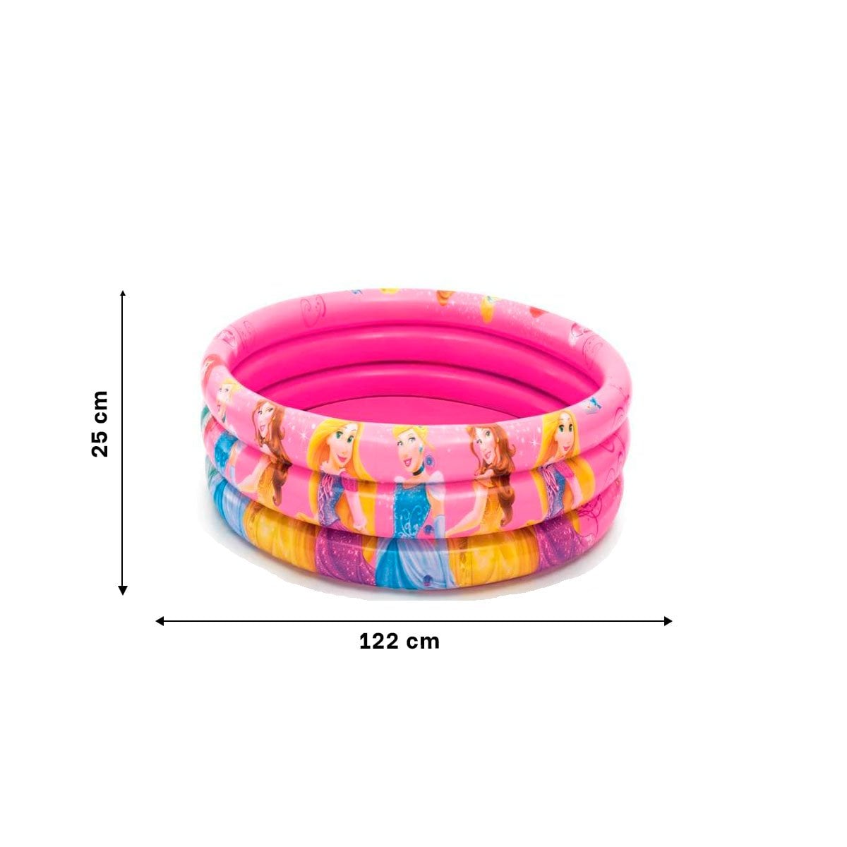 PACK4 PISCINA PRINCESA INFLABLE PARA HOGAR Y PATIO CON ESTILO FESTIVO Y+PAPEL REGALO - 4