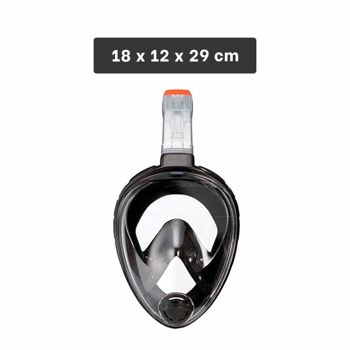 PACK6 IMPLEMENTO ACUATICO DE BUCEO NEGRO CON CAMPO VISUAL AMPLIO Y AJUSTE SEGURO - 4