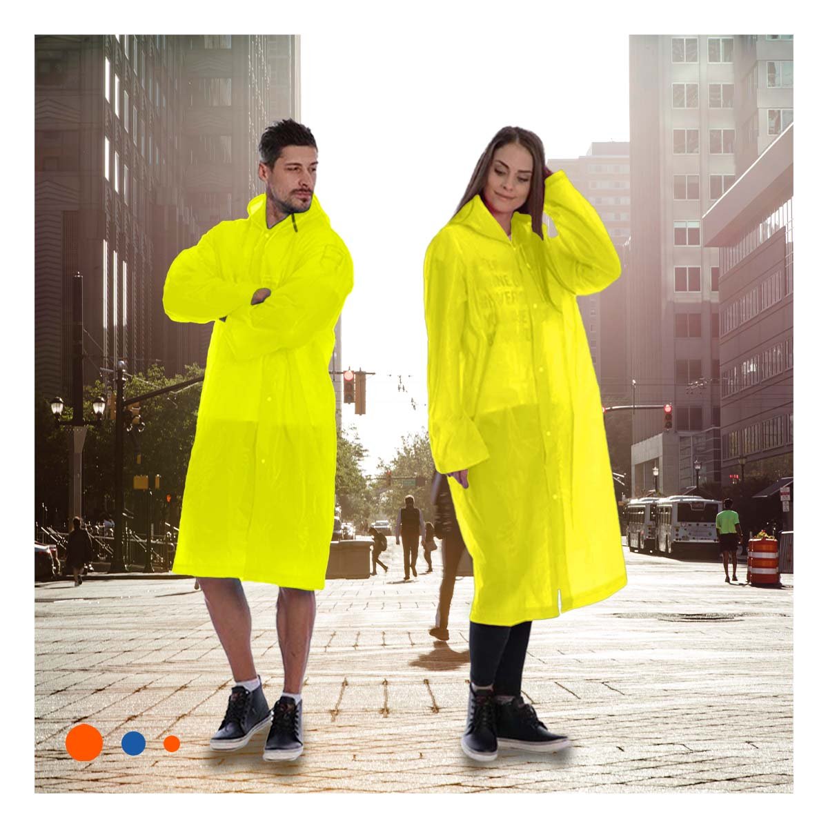 PACK4 ABRIGO IMPERMEABLE PARA USO URBANO Y EXTERIOR DIARIO - 2